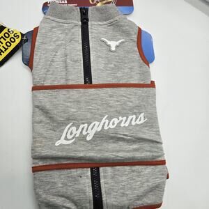 NCAA TEXAS LONGHORNS Dog Anxiety Shirt Calming Soothing Vest MEDIUM GREY NEW!